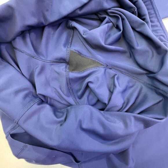 Athleta Womens Elastic Wide Waistband Capri Active Leggings Blue Plus Size 3X - Picture 5 of 8